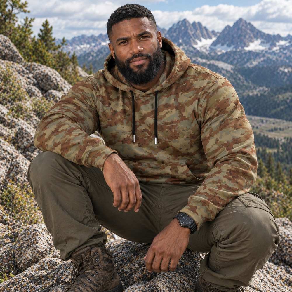 Italian Telo Mimetico Camo Men's Thicken Pullover Hoodie