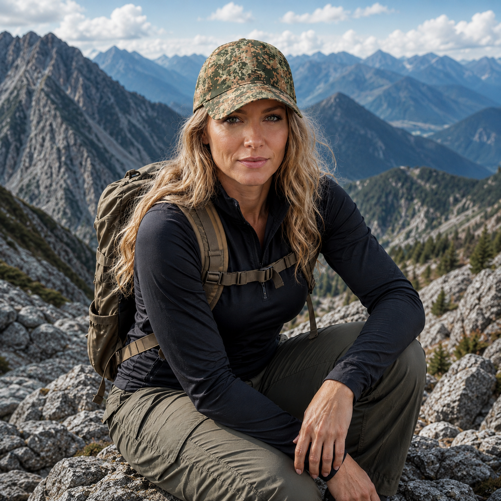 Dutch NFP Multitone Camo All-Over Print Peaked Cap With Box