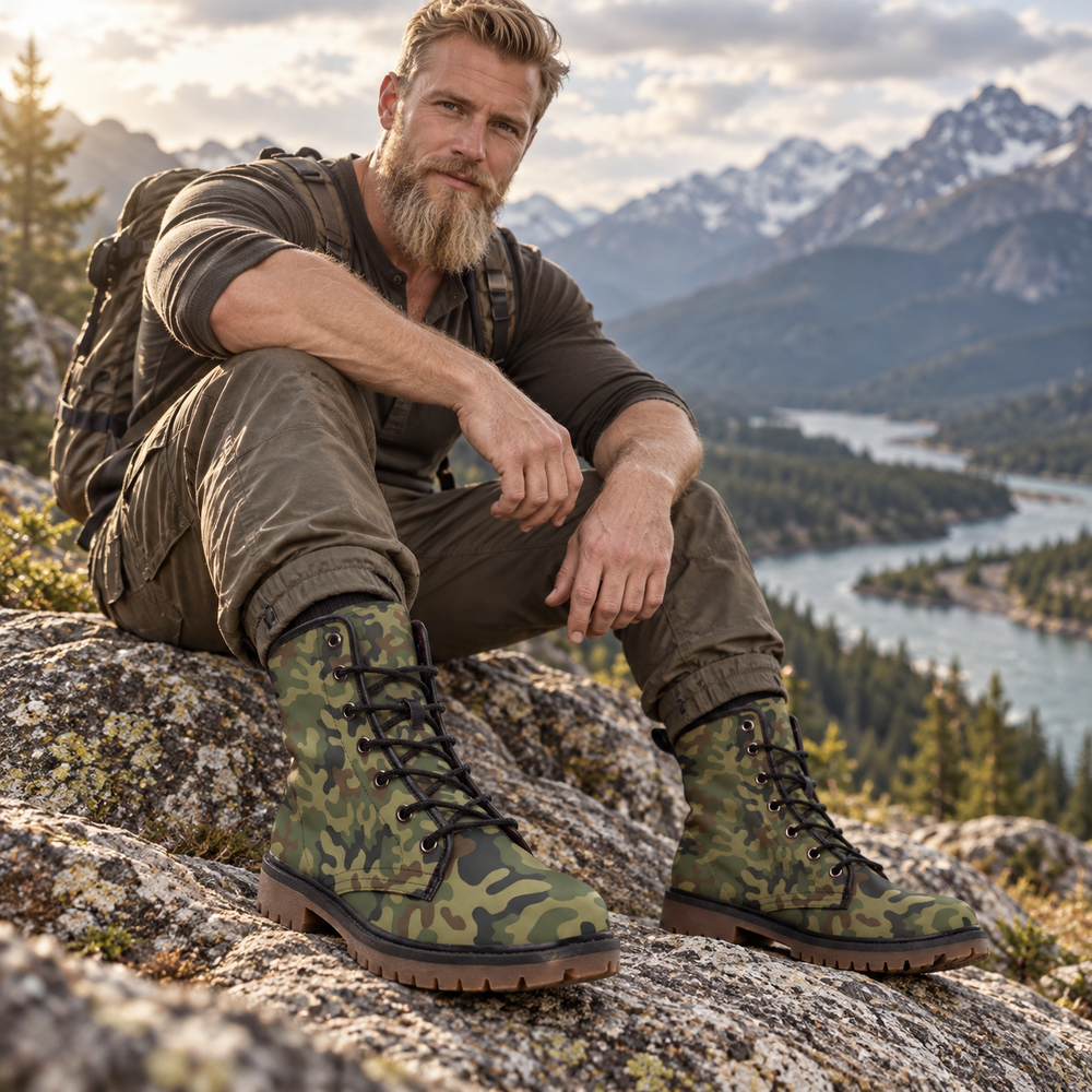 Polish WZ. 93 Camo Men's Martin Short Boots
