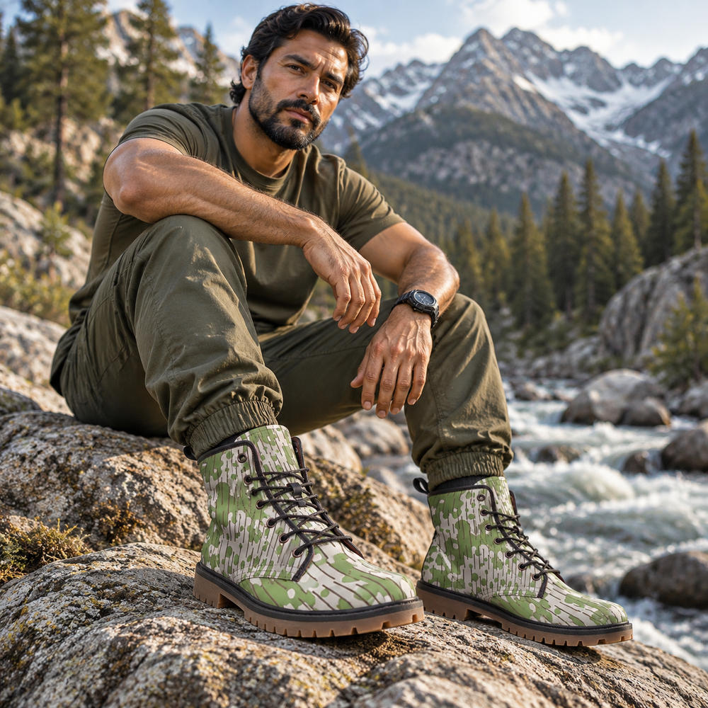 Bulgarian Frogskin Camo Men's Martin Short Boots
