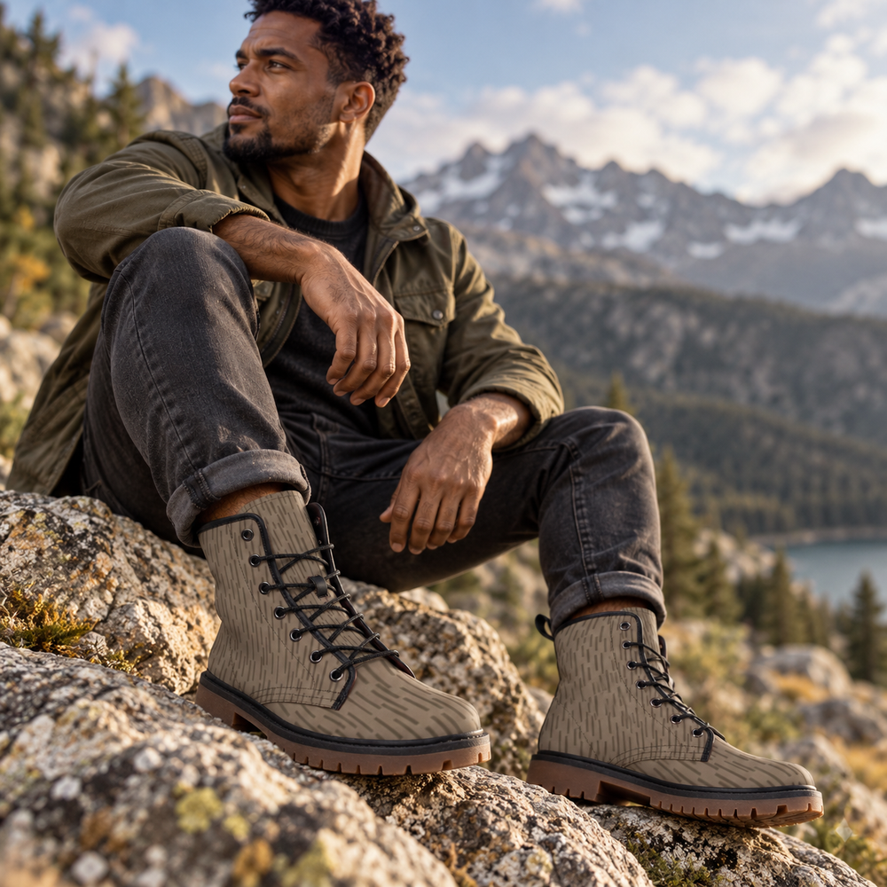German Strichtarn Camo Men's Martin Short Boots