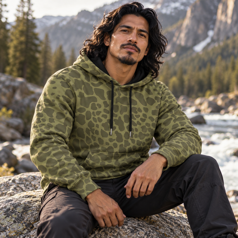 Polish WZ. 89 Puma Camo Men's Thicken Pullover Hoodie