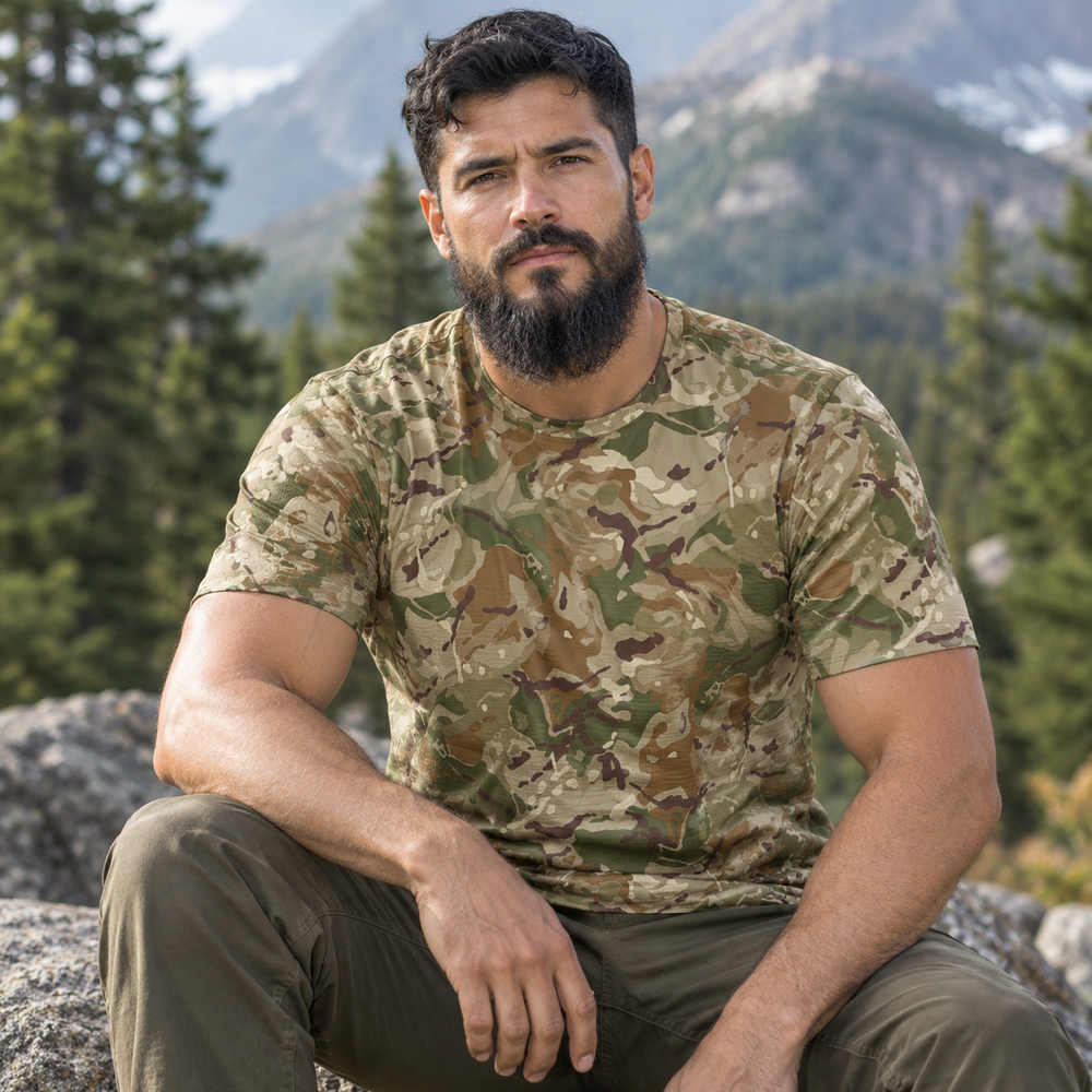 Hungarian 2015M HunCam Camo Men's O-Neck T-Shirt | 190GSM Cotton
