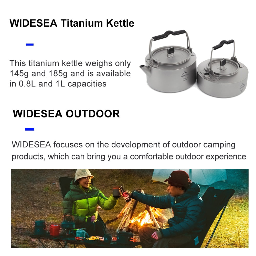 Widesea Camping Titanium Kettle