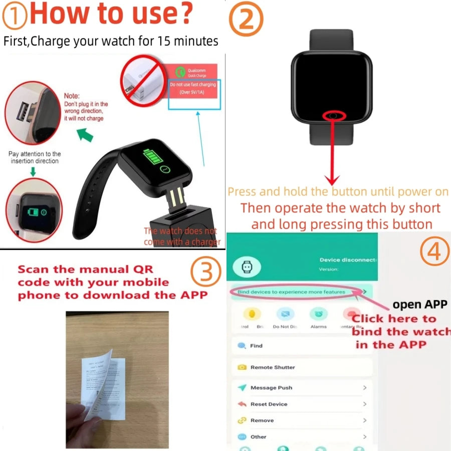 Smart Watch Sport Wristband
