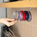 Space Saving Horizontal Cup Lid Storage Rack Under Cabinet - Equippage.com