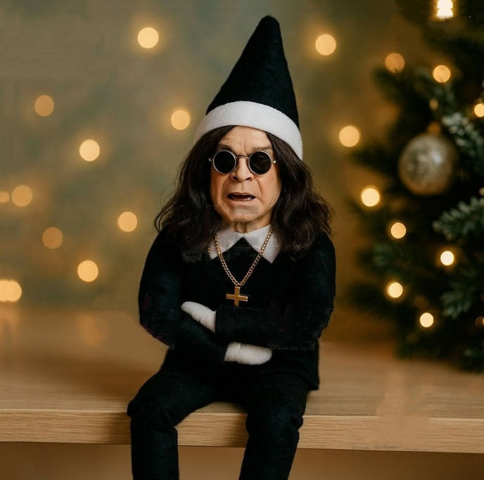Ozzy on the Shelf Christmas Elf Doll Xmas Gnome Decoration Ornaments Sitting Noel Elf Plush Toys