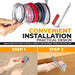Space Saving Horizontal Cup Lid Storage Rack Under Cabinet - Equippage.com