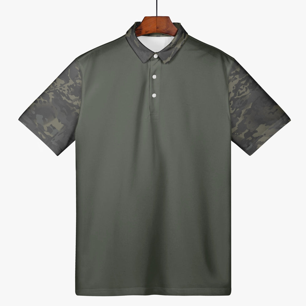 Equippage BMC USMC Green Stripe Men Polo Shirt