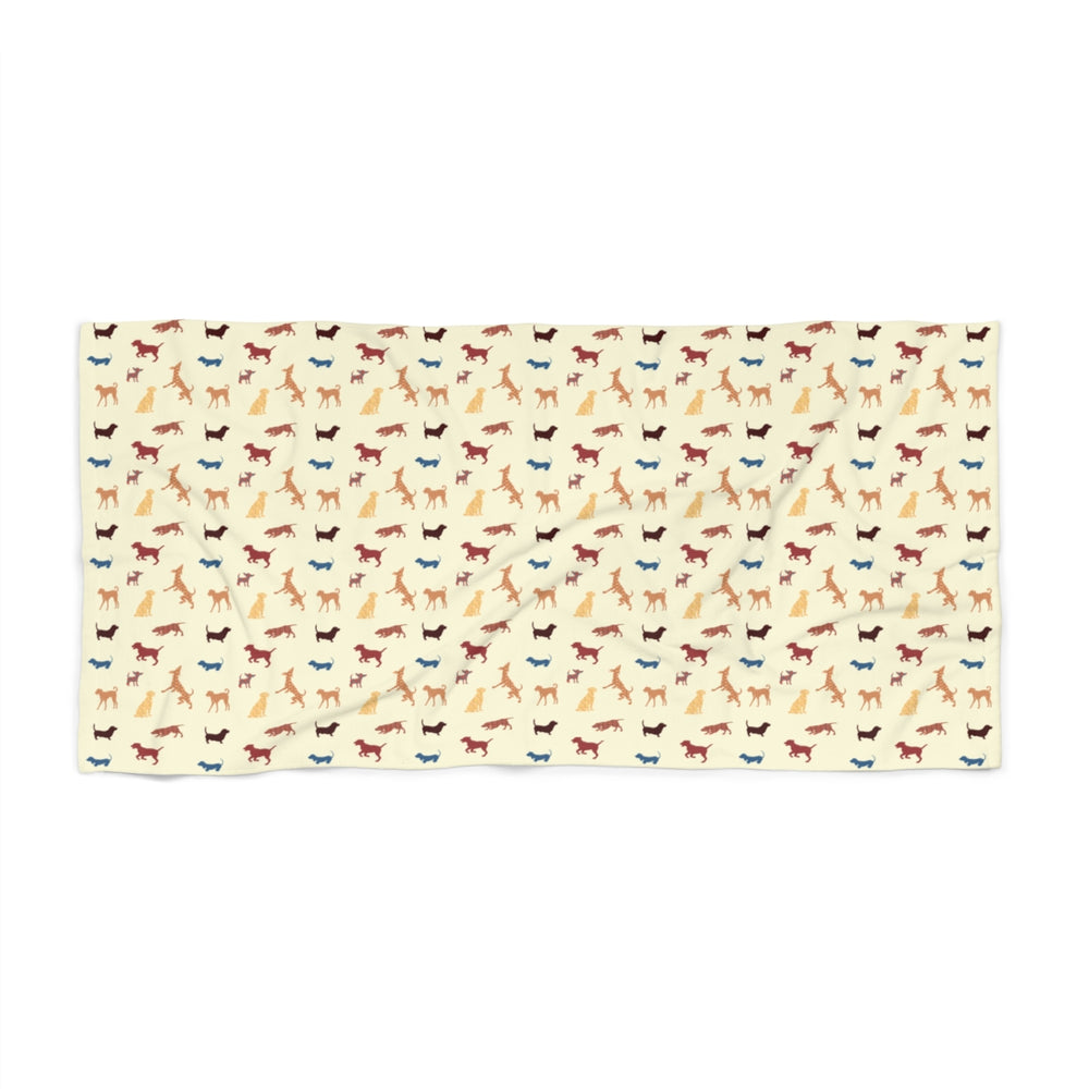 Dog Pattern Beach Towel by Equippage.com