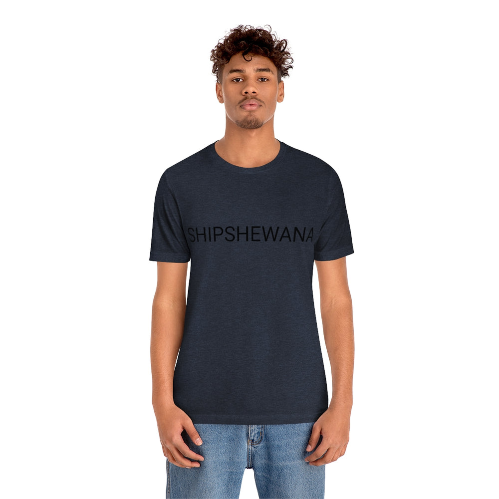 SHIPSHEWANA Indiana Unisex Jersey Short Sleeve Tee by Equippage.com