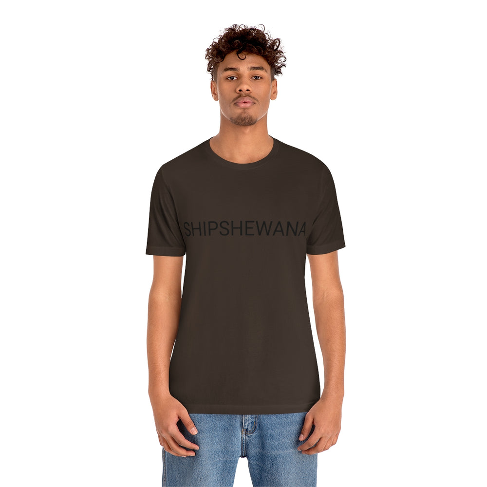 SHIPSHEWANA Indiana Unisex Jersey Short Sleeve Tee by Equippage.com