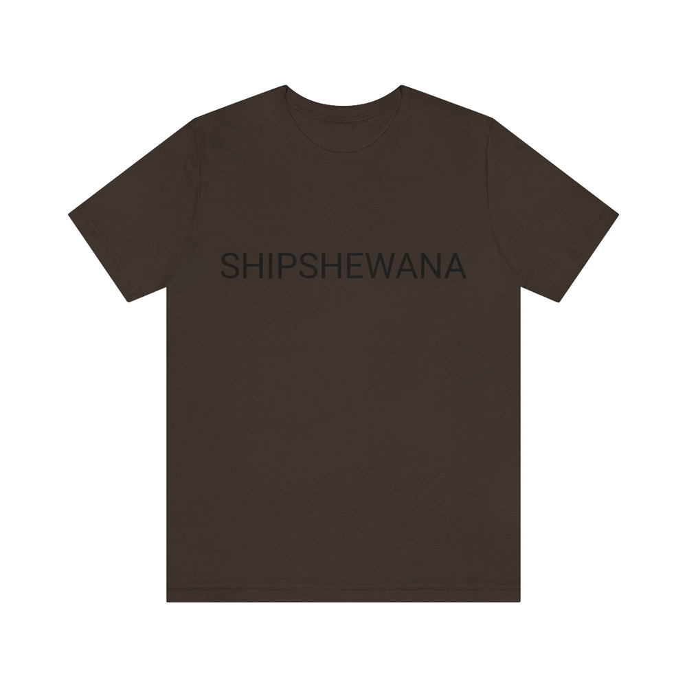 SHIPSHEWANA Indiana Unisex Jersey Short Sleeve Tee by Equippage.com