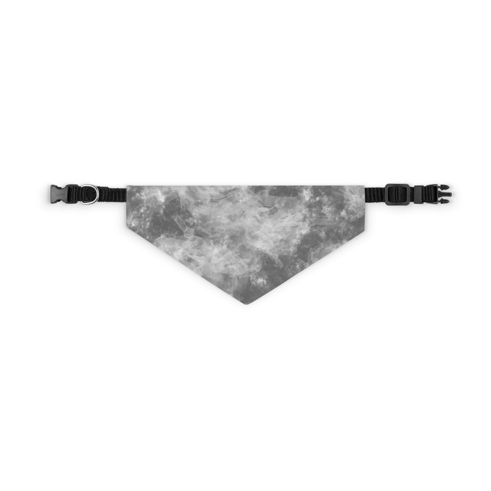 Grey Water Color Pet Bandana Collar