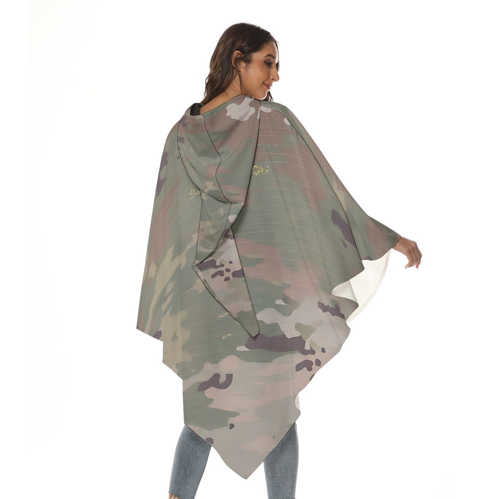 Unisex Cloak in Macro Scorpion Type Camouflage by Equippage.com