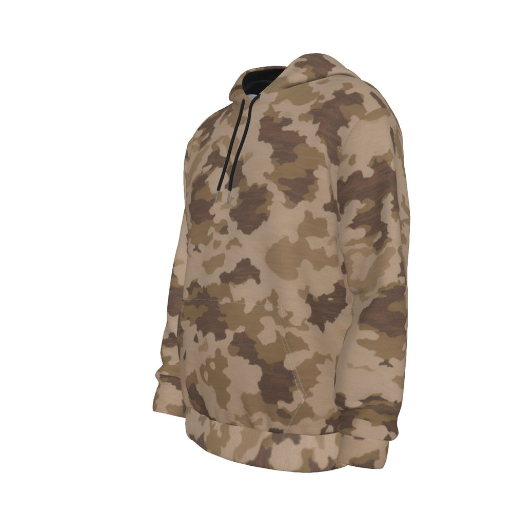 All-Over Desert Multi Camouflage Stretch Men's Pullover Hoodie
