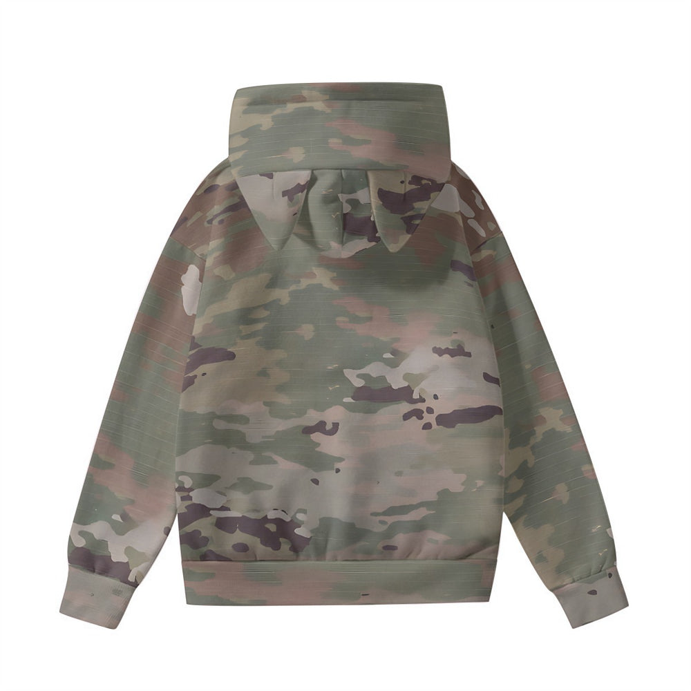 OCP Scorpion Women’s Hoodie With Decorative Ears Camo by Equippage.com