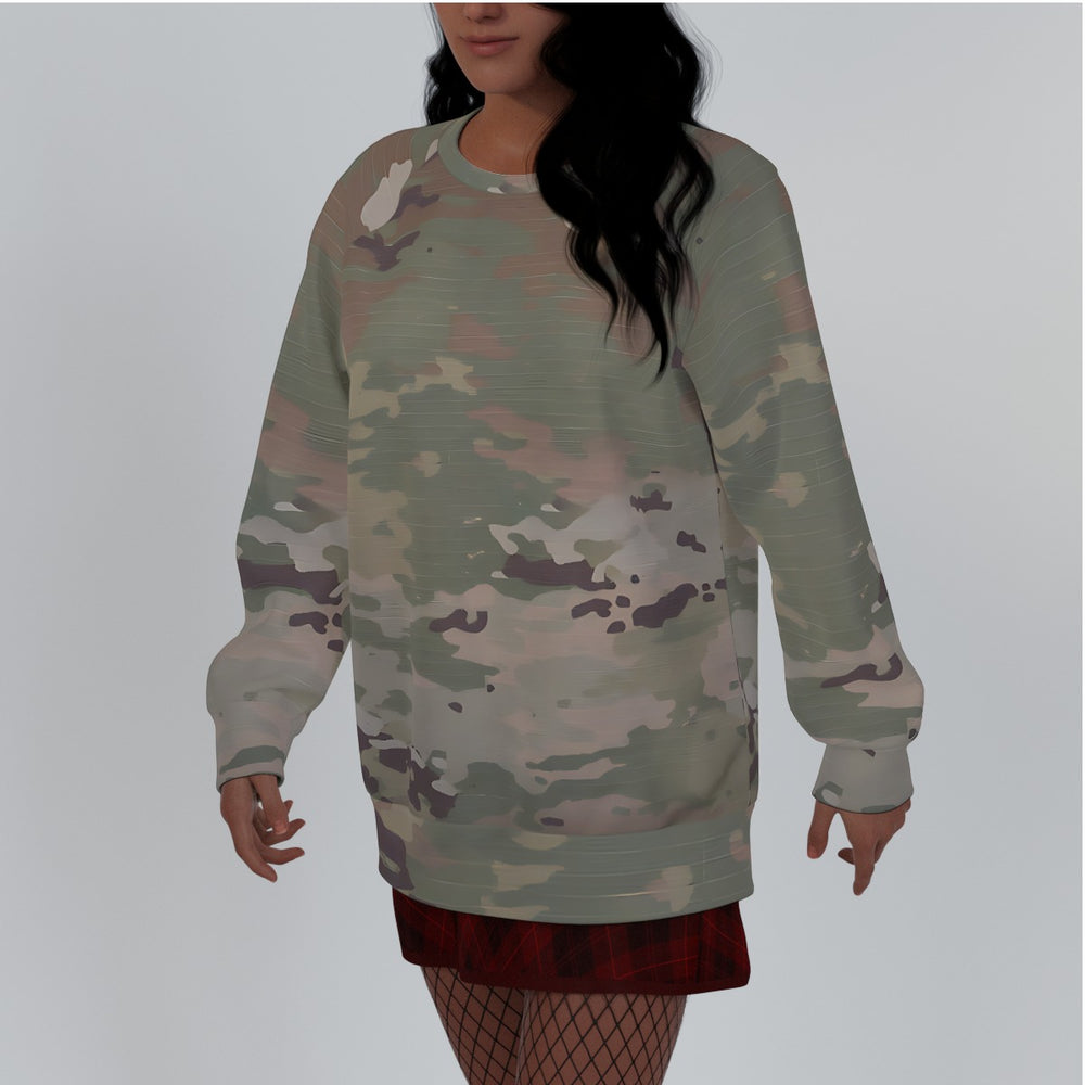 Scorpion Camouflage Women's Raglan Sleeve Sweatshirt