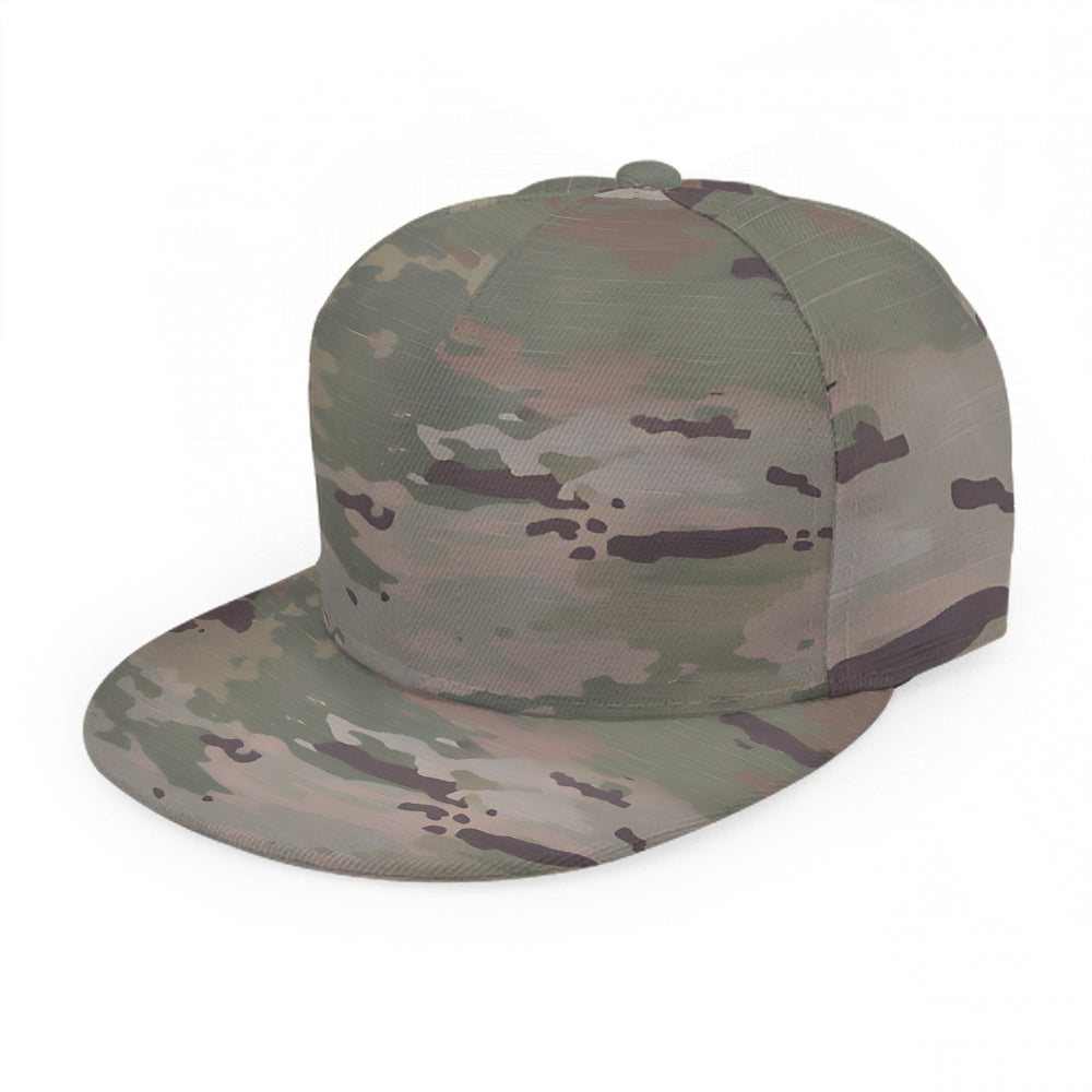 Scorpion Camouflage Baseball Cap With Flat Brim