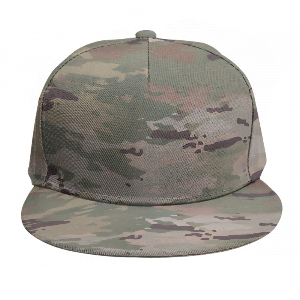 Scorpion Camouflage Baseball Cap With Flat Brim