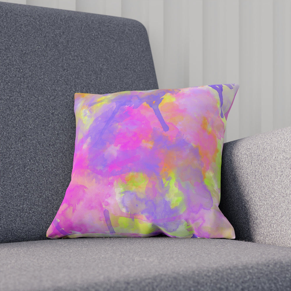 Water Color Neon Pillow