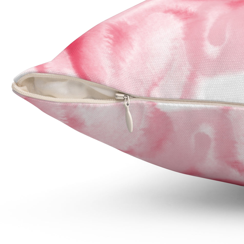 Rose Water Color Spun Polyester Square Pillow