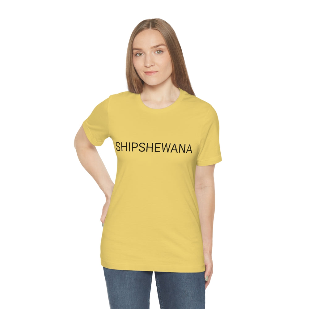 SHIPSHEWANA Indiana Unisex Jersey Short Sleeve Tee by Equippage.com