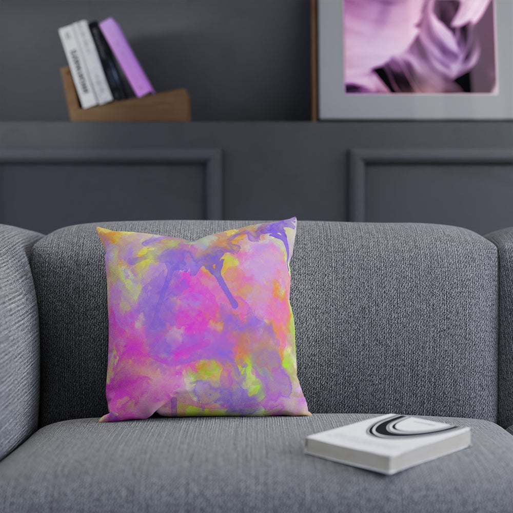 Water Color Neon Pillow