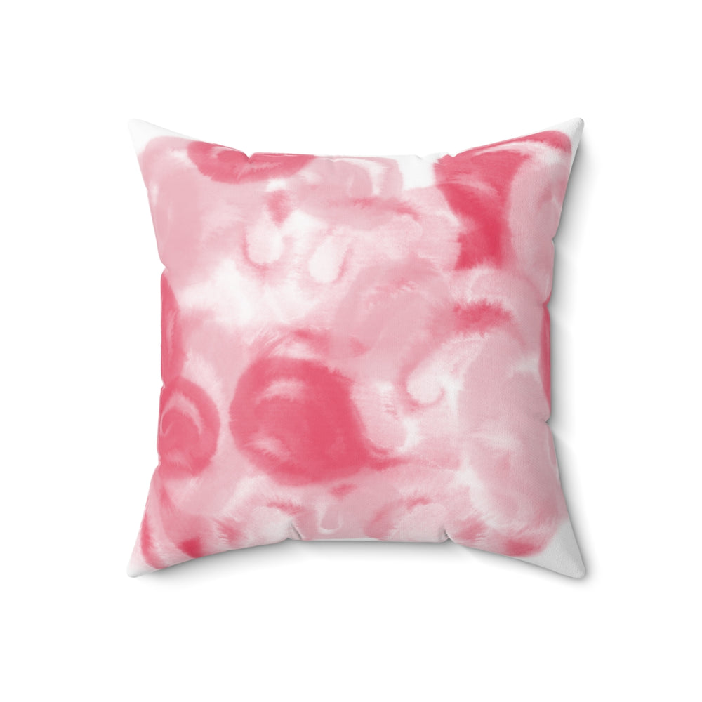 Rose Water Color Spun Polyester Square Pillow