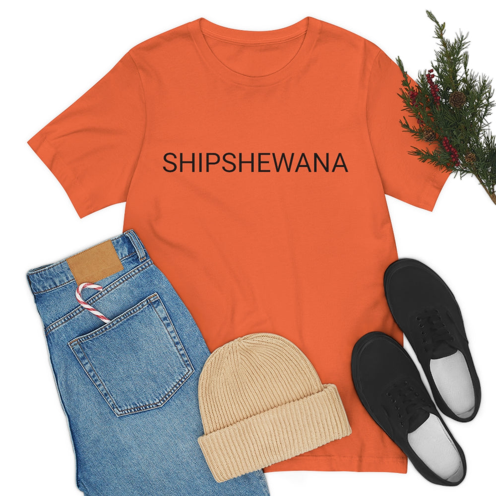 SHIPSHEWANA Indiana Unisex Jersey Short Sleeve Tee by Equippage.com