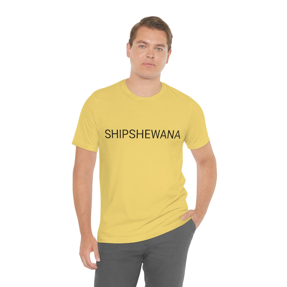 SHIPSHEWANA Indiana Unisex Jersey Short Sleeve Tee by Equippage.com