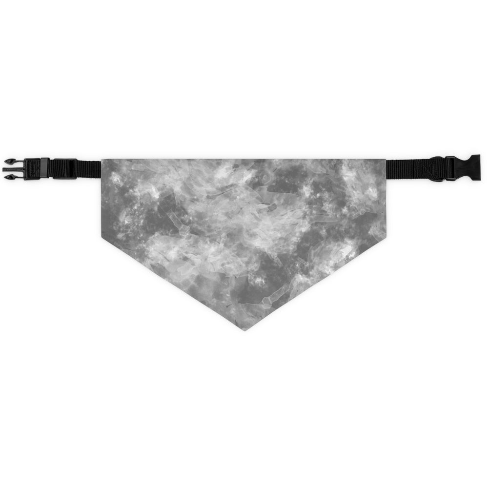 Grey Water Color Pet Bandana Collar