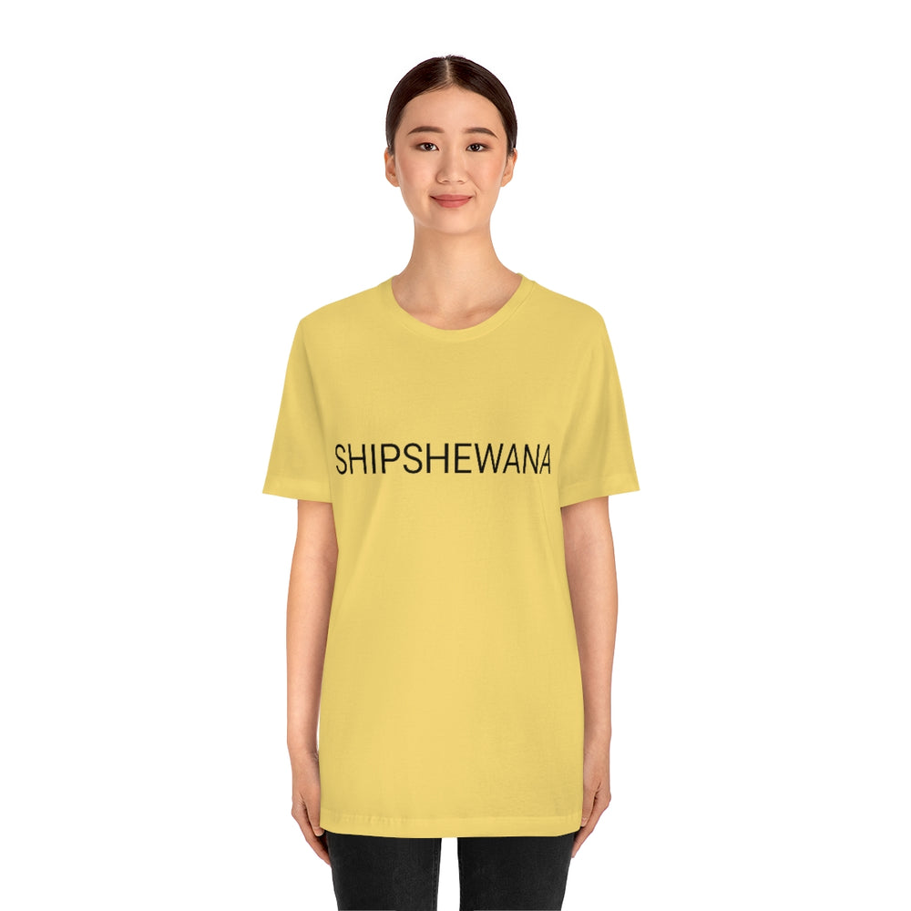 SHIPSHEWANA Indiana Unisex Jersey Short Sleeve Tee by Equippage.com