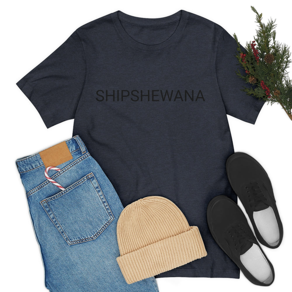 SHIPSHEWANA Indiana Unisex Jersey Short Sleeve Tee by Equippage.com