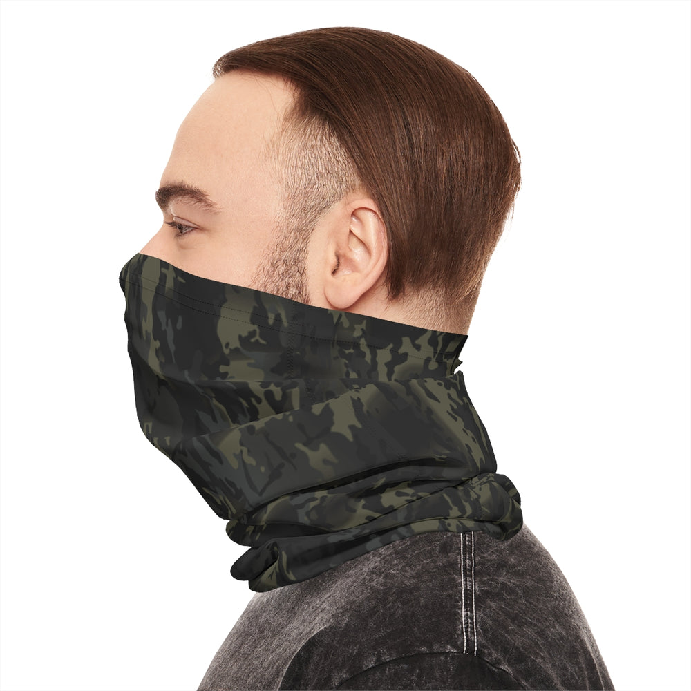 Black multi-cam Midweight Neck Gaiter by Equippage.com