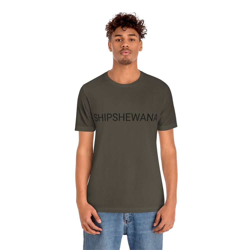 SHIPSHEWANA Indiana Unisex Jersey Short Sleeve Tee by Equippage.com