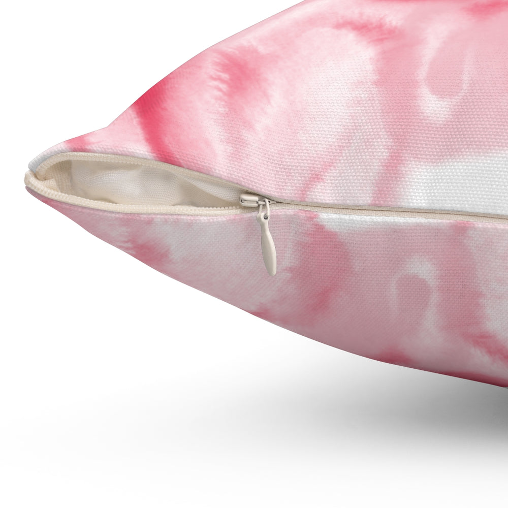 Rose Water Color Spun Polyester Square Pillow