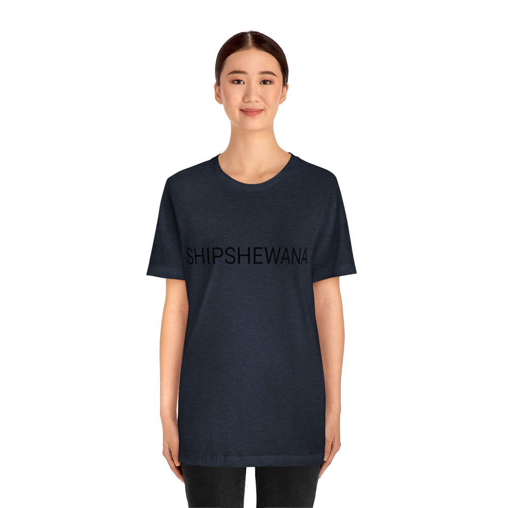 SHIPSHEWANA Indiana Unisex Jersey Short Sleeve Tee by Equippage.com