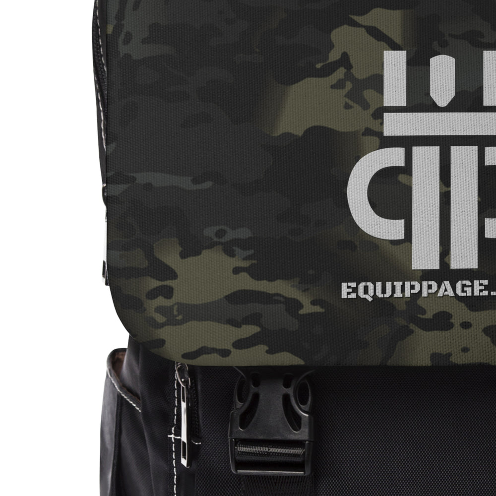 Equippage Black MultiCam Unisex Casual Shoulder Backpack