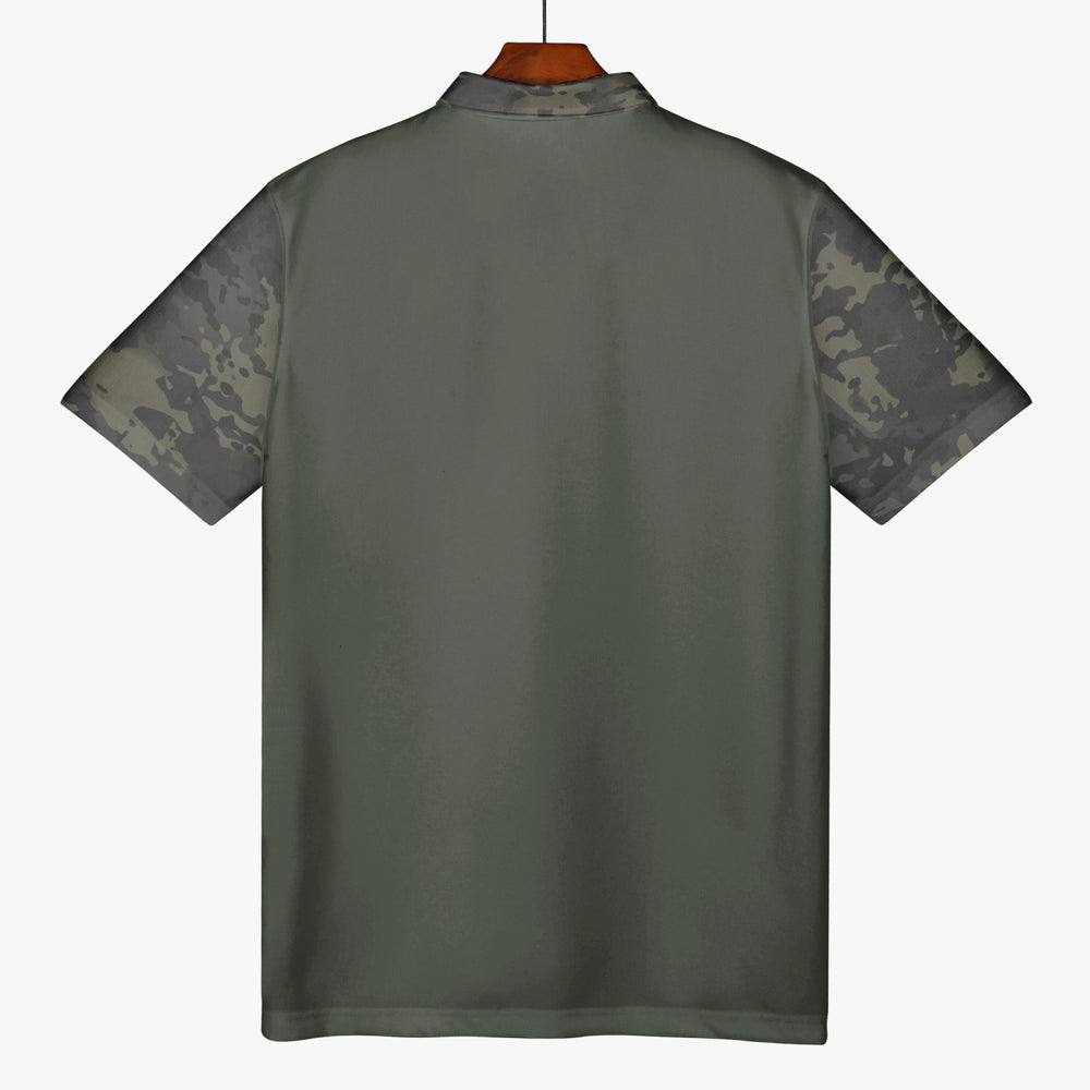 Equippage BMC USMC Green Stripe Men Polo Shirt