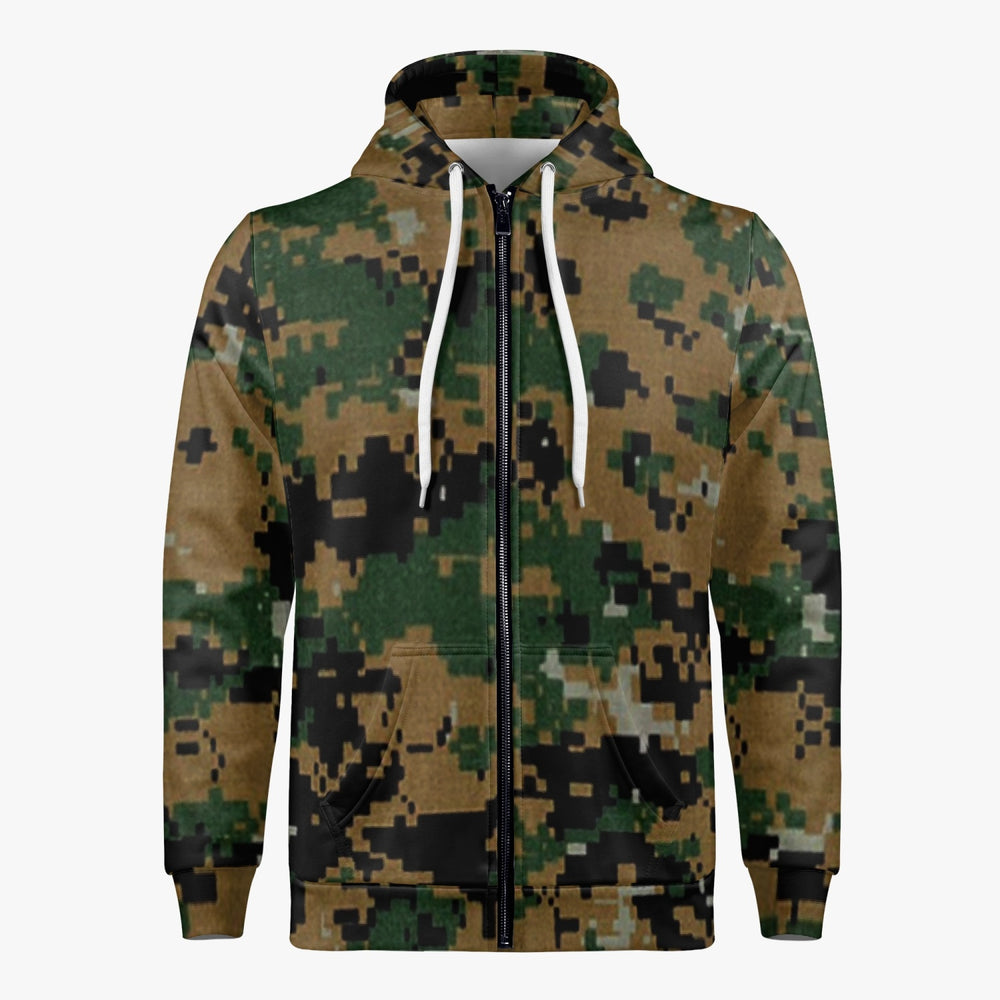 Equippage Marpat Camou Men's Full Zip Up Hoodie