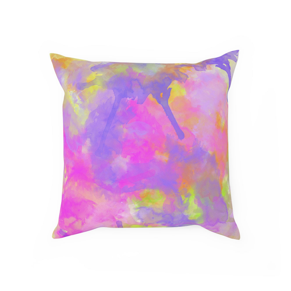 Water Color Neon Pillow