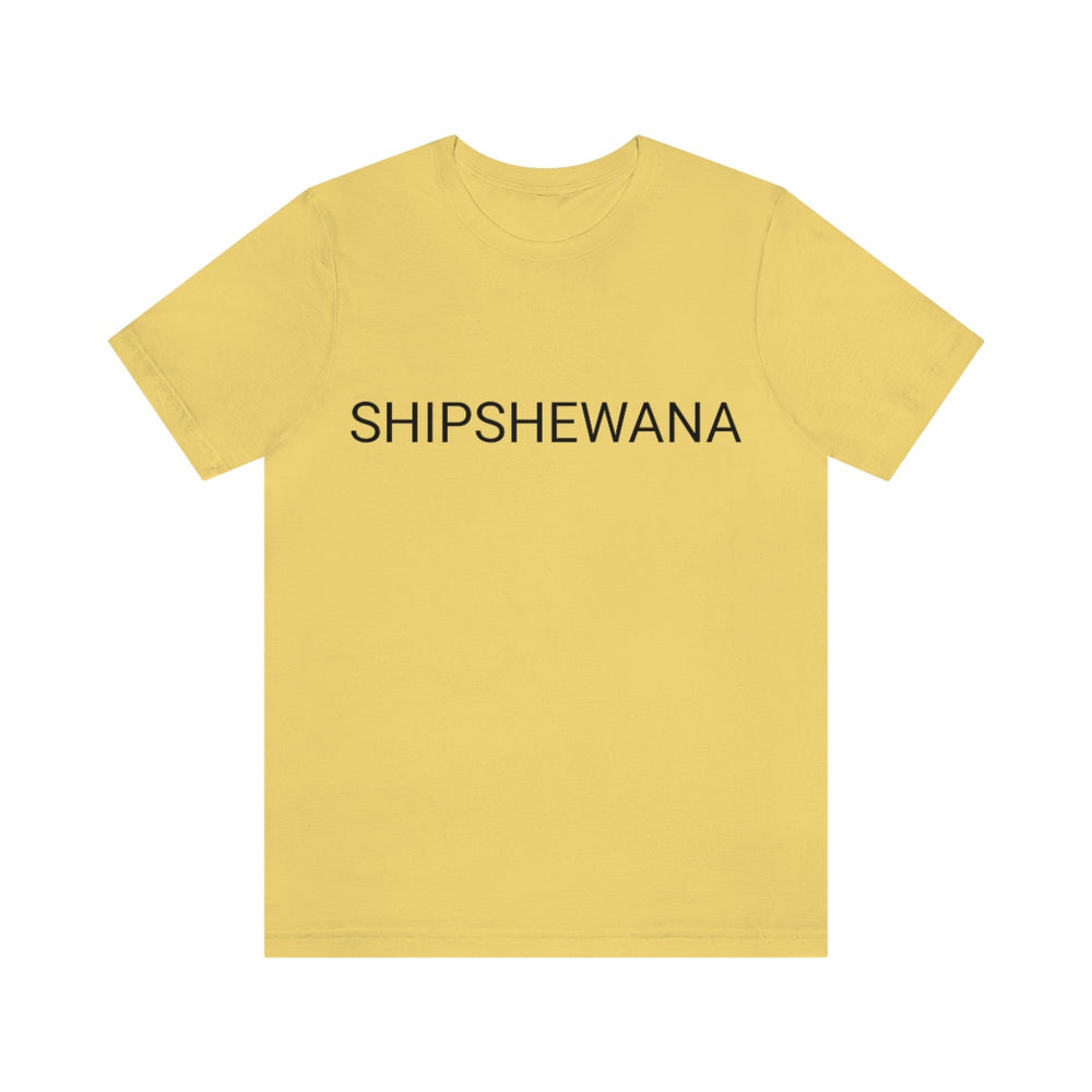 SHIPSHEWANA Indiana Unisex Jersey Short Sleeve Tee by Equippage.com