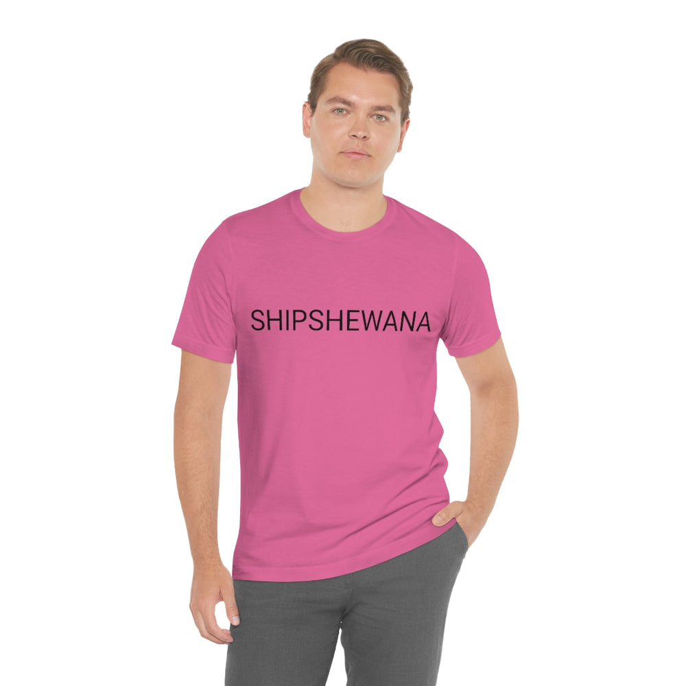 SHIPSHEWANA Indiana Unisex Jersey Short Sleeve Tee by Equippage.com