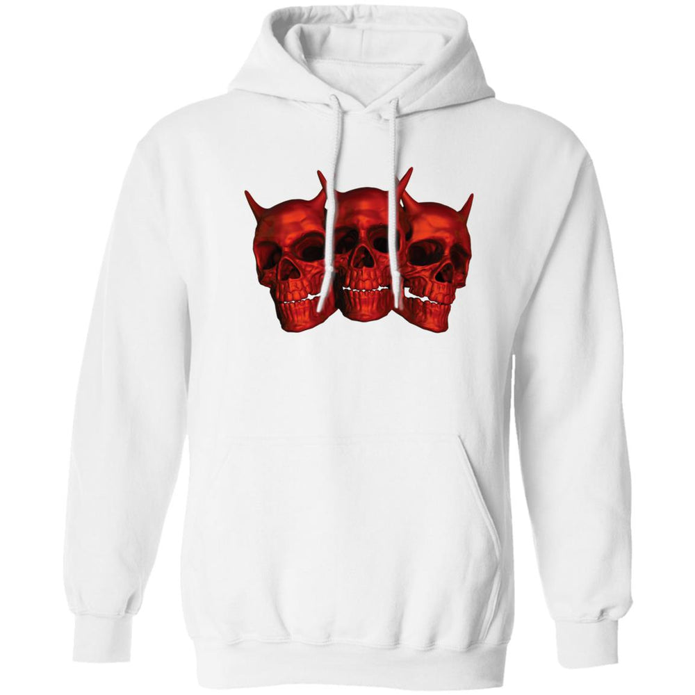 Three Skulls Pullover Hoodie by Equippage.com in 8 oz. Z66x