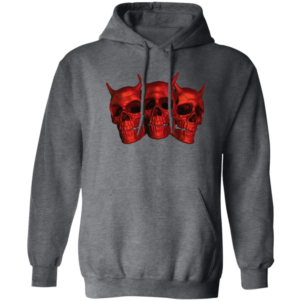 Three Skulls Pullover Hoodie by Equippage.com in 8 oz. Z66x