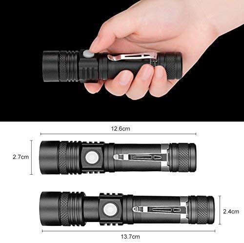 Pocketman LED USB Rechargeable Flashlight