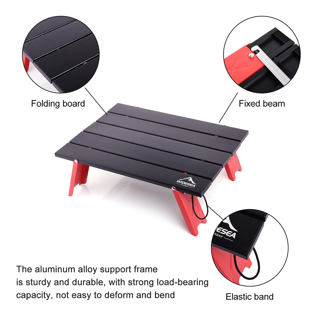 Widesea Outdoor Camping Mini Portable Foldable Table