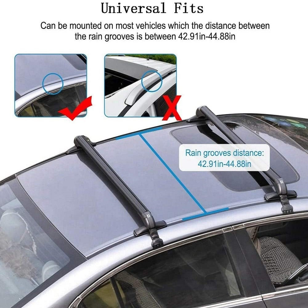 Universal Black Vehicle Car Roof Mounting Rack