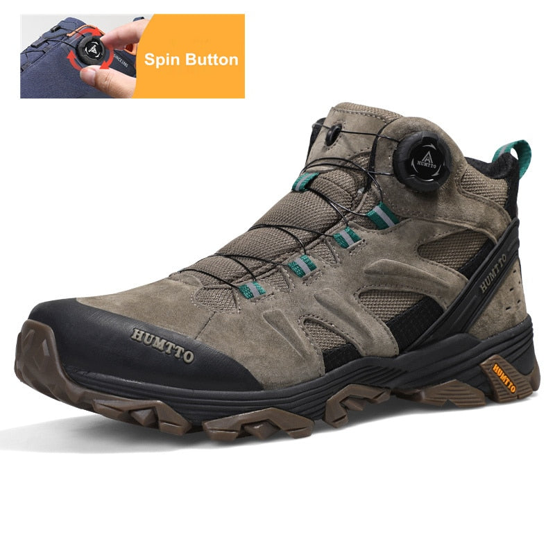 HUMTTO Outdoor Leather Trekking Boots